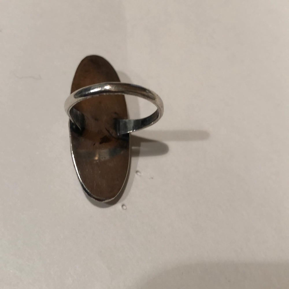 Sterling Silver Turquoise Native Ring - image 3